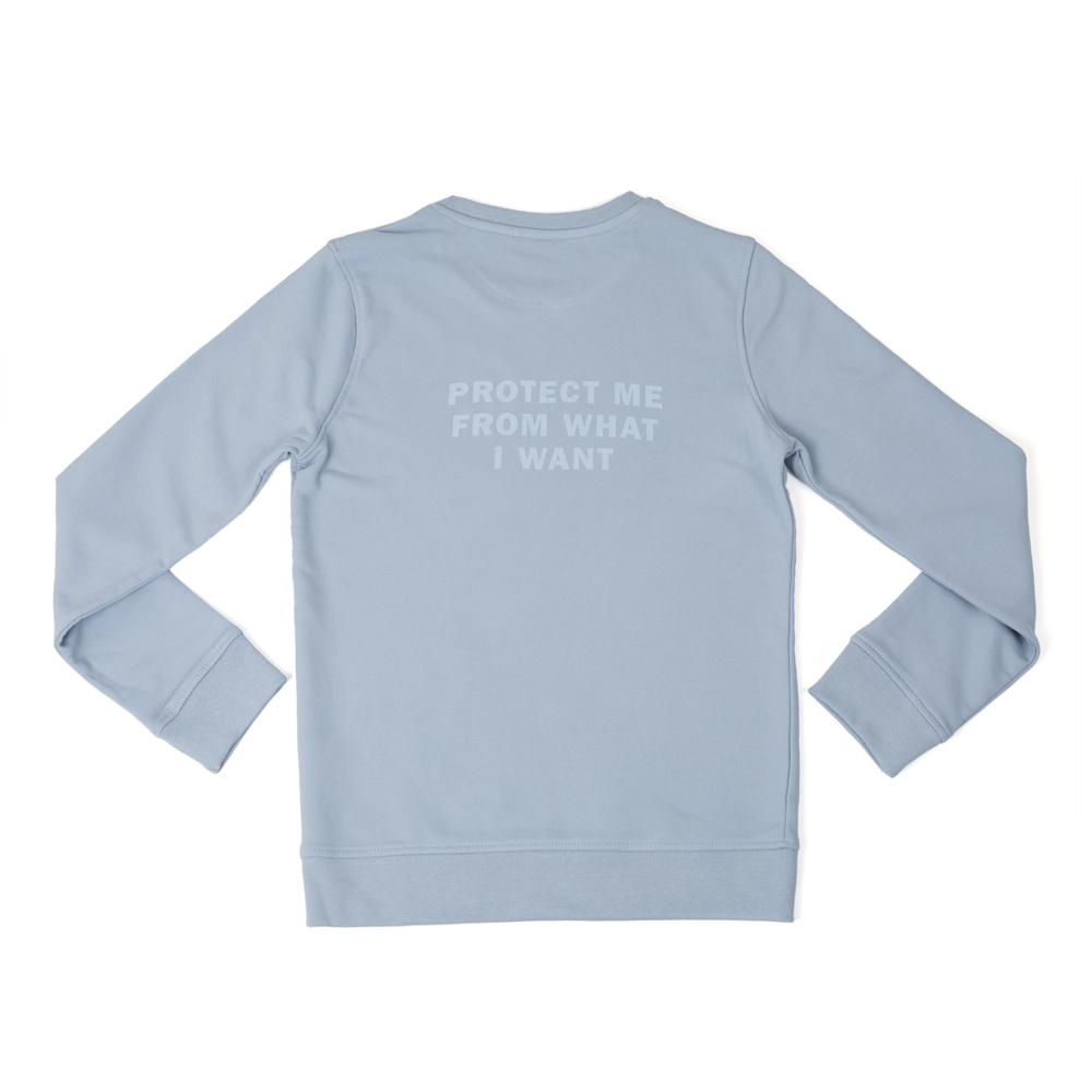 Sweatshirt; Jenny Holzer - PROTECT ME FROM WHAT I WANT; Baumwolle