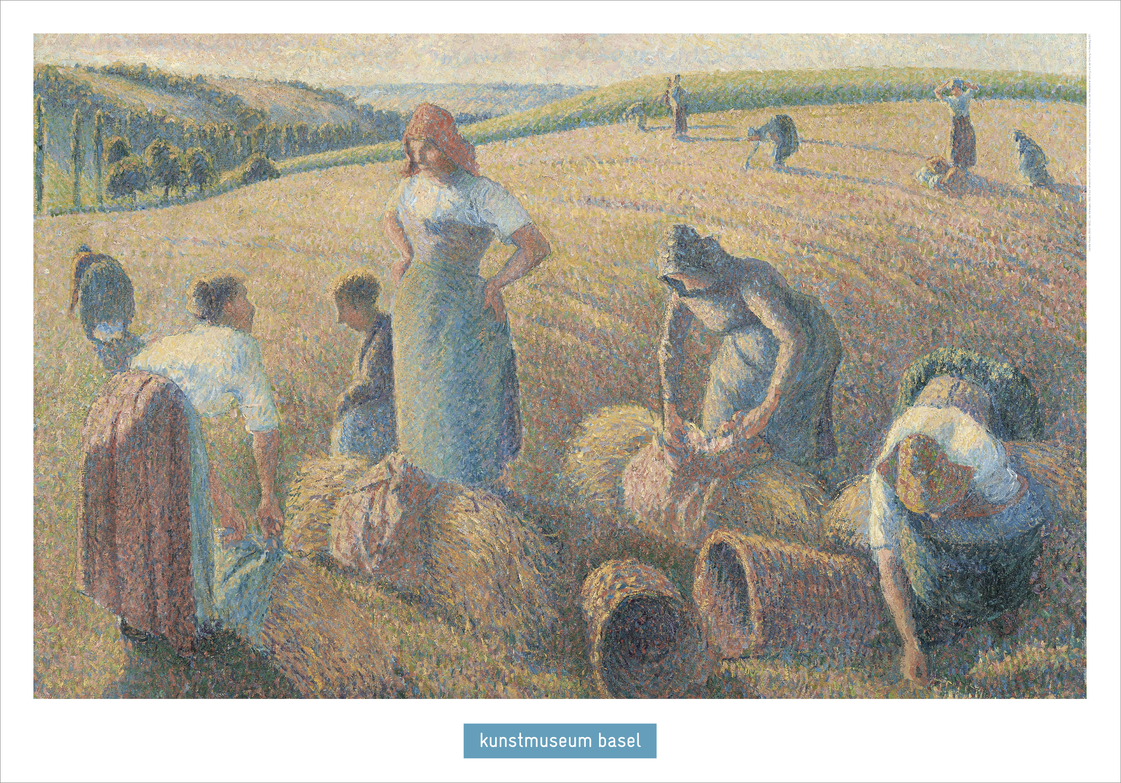 Poster, Camille Pissarro - Les Glaneuses, 1889, 70 x 100, Kunstmuseum Basel