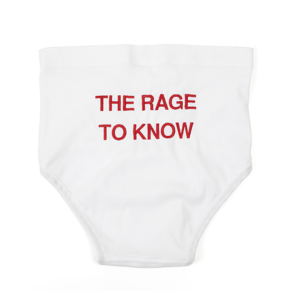 THE RAGE TO KNOW - UNISEX BRIEF - Limited Series