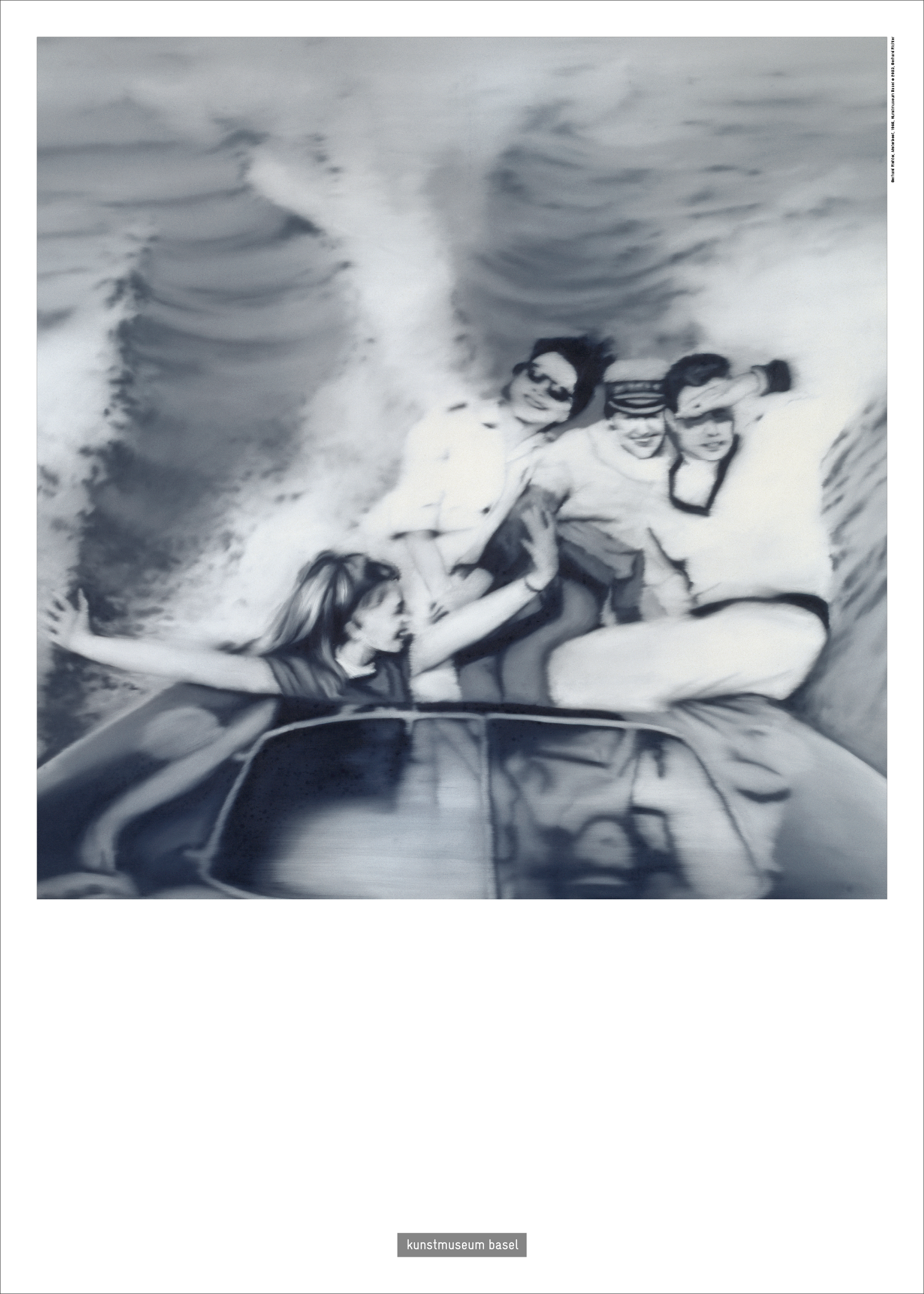 Poster, Gerhard Richter - Motorboot, 70 x 50, Kunstmuseum Basel