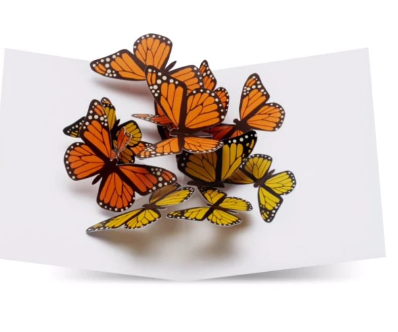 Pop-Up Karte, Beautiful Butterflies